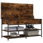 vidaXL Schuhbank Räuchereiche 100x42,5x50 cm Holzwerkstoff vidaXL Schuhbank Räuchereiche 100x42,5x50 cm Holzwerkstoff