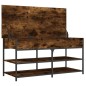 vidaXL Schuhbank Räuchereiche 100x42,5x50 cm Holzwerkstoff vidaXL Schuhbank Räuchereiche 100x42,5x50 cm Holzwerkstoff