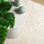 vidaXL Teppich ISTAN Hochflor Glänzend Creme Ø 120 cm vidaXL Teppich ISTAN Hochflor Glänzend Creme Ø 120 cm