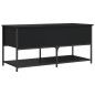 vidaXL Sitzbank mit Stauraum Schwarz 100x42,5x47 cm Holzwerkstoff vidaXL Sitzbank mit Stauraum Schwarz 100x42,5x47 cm Holzwerkstoff