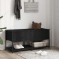 vidaXL Sitzbank mit Stauraum Schwarz 100x42,5x47 cm Holzwerkstoff vidaXL Sitzbank mit Stauraum Schwarz 100x42,5x47 cm Holzwerkstoff
