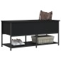 vidaXL Sitzbank mit Stauraum Schwarz 100x42,5x47 cm Holzwerkstoff vidaXL Sitzbank mit Stauraum Schwarz 100x42,5x47 cm Holzwerkstoff