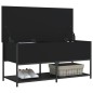 vidaXL Sitzbank mit Stauraum Schwarz 100x42,5x47 cm Holzwerkstoff vidaXL Sitzbank mit Stauraum Schwarz 100x42,5x47 cm Holzwerkstoff