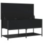 vidaXL Sitzbank mit Stauraum Schwarz 100x42,5x47 cm Holzwerkstoff vidaXL Sitzbank mit Stauraum Schwarz 100x42,5x47 cm Holzwerkstoff