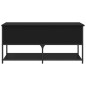 vidaXL Sitzbank mit Stauraum Schwarz 100x42,5x47 cm Holzwerkstoff vidaXL Sitzbank mit Stauraum Schwarz 100x42,5x47 cm Holzwerkstoff