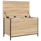 vidaXL Sitzbank mit Stauraum Sonoma-Eiche 80x42,5x50 cm Holzwerkstoff vidaXL Sitzbank mit Stauraum Sonoma-Eiche 80x42,5x50 cm Holzwerkstoff