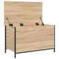 vidaXL Sitzbank mit Stauraum Sonoma-Eiche 80x42,5x50 cm Holzwerkstoff vidaXL Sitzbank mit Stauraum Sonoma-Eiche 80x42,5x50 cm Holzwerkstoff