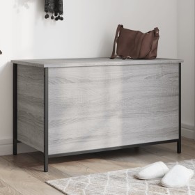 vidaXL Sitzbank mit Stauraum Grau Sonoma 80x42,5x50 cm Holzwerkstoff