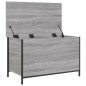vidaXL Sitzbank mit Stauraum Grau Sonoma 80x42,5x50 cm Holzwerkstoff vidaXL Sitzbank mit Stauraum Grau Sonoma 80x42,5x50 cm Holzwerkstoff