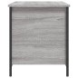 vidaXL Sitzbank mit Stauraum Grau Sonoma 80x42,5x50 cm Holzwerkstoff vidaXL Sitzbank mit Stauraum Grau Sonoma 80x42,5x50 cm Holzwerkstoff