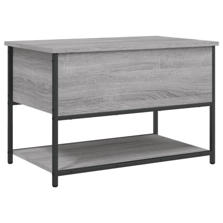vidaXL Sitzbank mit Stauraum Grau Sonoma 70x42,5x47 cm Holzwerkstoff