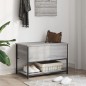 vidaXL Sitzbank mit Stauraum Grau Sonoma 70x42,5x47 cm Holzwerkstoff vidaXL Sitzbank mit Stauraum Grau Sonoma 70x42,5x47 cm Holzwerkstoff