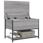 vidaXL Sitzbank mit Stauraum Grau Sonoma 70x42,5x47 cm Holzwerkstoff vidaXL Sitzbank mit Stauraum Grau Sonoma 70x42,5x47 cm Holzwerkstoff