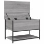 vidaXL Sitzbank mit Stauraum Grau Sonoma 70x42,5x47 cm Holzwerkstoff vidaXL Sitzbank mit Stauraum Grau Sonoma 70x42,5x47 cm Holzwerkstoff