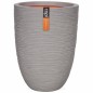 Capi Blumenkübel Nature Rib Elegant Niedrig 36x47 cm Grau PKGRR782 Capi Blumenkübel Nature Rib Elegant Niedrig 36x47 cm Grau PKGRR782