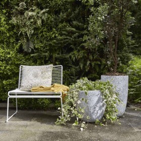 Capi Blumenkübel Nature Rock Elegant 35x58 cm Elfenbein PKRCI221