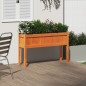 vidaXL Pflanzkübel mit Beinen Wachsbraun 110x31x70cm Massivholz Kiefer vidaXL Pflanzkübel mit Beinen Wachsbraun 110x31x70cm Massivholz Kiefer