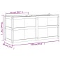 vidaXL Pflanzkübel Wachsbraun 150x50x70 cm Massivholz Kiefer vidaXL Pflanzkübel Wachsbraun 150x50x70 cm Massivholz Kiefer