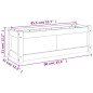 vidaXL Pflanzkübel Wachsbraun 90x31x31 cm Massivholz Kiefer vidaXL Pflanzkübel Wachsbraun 90x31x31 cm Massivholz Kiefer