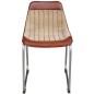 vidaXL Esszimmerstühle 2 Stk. Braun und Beige Echtleder und Canvas vidaXL Esszimmerstühle 2 Stk. Braun und Beige Echtleder und Canvas