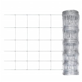 vidaXL Gartenzaun Verzinkter Stahl 50 m 80 cm