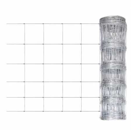 vidaXL Gartenzaun Verzinkter Stahl 50 m 80 cm