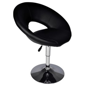 vidaXL Barhocker Schwarz Kunstleder