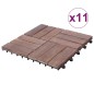 vidaXL Terrassenfliesen 11 Stk. 30x30 cm Altholz Massiv vidaXL Terrassenfliesen 11 Stk. 30x30 cm Altholz Massiv