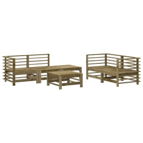 vidaXL 6-tlg. Garten-Lounge-Set Imprägniertes Kiefernholz
