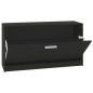vidaXL Schuhbank Schwarz 80x24x45 cm Holzwerkstoff vidaXL Schuhbank Schwarz 80x24x45 cm Holzwerkstoff