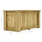 vidaXL Hochbeet 100 x 50 x 50 cm Kiefernholz Imprägniert vidaXL Hochbeet 100 x 50 x 50 cm Kiefernholz Imprägniert