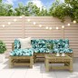 vidaXL 5-tlg. Garten-Lounge-Set Kiefernholz Imprägniert vidaXL 5-tlg. Garten-Lounge-Set Kiefernholz Imprägniert