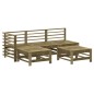 vidaXL 5-tlg. Garten-Lounge-Set Kiefernholz Imprägniert vidaXL 5-tlg. Garten-Lounge-Set Kiefernholz Imprägniert