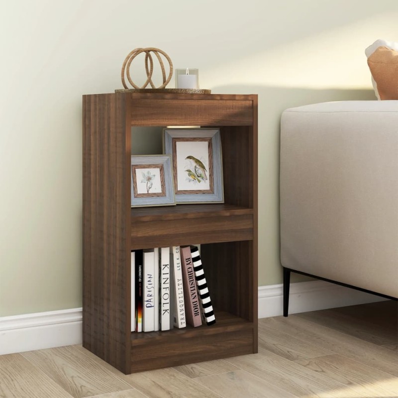 vidaXL Bücherregal/Raumteiler Braun Eichen-Optik 40x30x72 cm vidaXL Bücherregal/Raumteiler Braun Eichen-Optik 40x30x72 cm