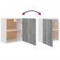 vidaXL Hängeschrank Grau Sonoma 50x31x60 cm Holzwerkstoff vidaXL Hängeschrank Grau Sonoma 50x31x60 cm Holzwerkstoff