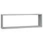 vidaXL Wandregale 4 Stk. Grau Sonoma 80x15x26,5 cm Holzwerkstoff