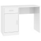 vidaXL Schreibtisch mit Stauraum Hochglanz-Weiß 100x40x73 cm vidaXL Schreibtisch mit Stauraum Hochglanz-Weiß 100x40x73 cm