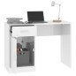 vidaXL Schreibtisch mit Stauraum Hochglanz-Weiß 100x40x73 cm vidaXL Schreibtisch mit Stauraum Hochglanz-Weiß 100x40x73 cm