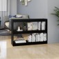 vidaXL Bücherregal Raumteiler Schwarz 100x30x71,5 cm Massivholz Kiefer vidaXL Bücherregal Raumteiler Schwarz 100x30x71,5 cm Massivholz Kiefer