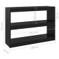 vidaXL Bücherregal Raumteiler Schwarz 100x30x71,5 cm Massivholz Kiefer vidaXL Bücherregal Raumteiler Schwarz 100x30x71,5 cm Massivholz Kiefer
