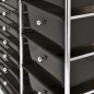 vidaXL XXL Schubladenwagen mit 15 Schubladen Schwarz Kunststoff vidaXL XXL Schubladenwagen mit 15 Schubladen Schwarz Kunststoff