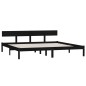 vidaXL Massivholzbett Schwarz Kiefer 180x200 cm vidaXL Massivholzbett Schwarz Kiefer 180x200 cm