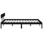 vidaXL Massivholzbett Schwarz Kiefer 180x200 cm vidaXL Massivholzbett Schwarz Kiefer 180x200 cm