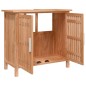 vidaXL Waschbeckenunterschrank 66x29x61,5 cm Massivholz Nussbaum vidaXL Waschbeckenunterschrank 66x29x61,5 cm Massivholz Nussbaum