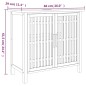 vidaXL Waschbeckenunterschrank 66x29x61,5 cm Massivholz Nussbaum vidaXL Waschbeckenunterschrank 66x29x61,5 cm Massivholz Nussbaum