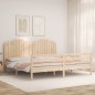 vidaXL Massivholzbett mit Kopfteil 200x200 cm vidaXL Massivholzbett mit Kopfteil 200x200 cm