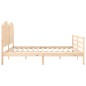 vidaXL Massivholzbett mit Kopfteil 200x200 cm vidaXL Massivholzbett mit Kopfteil 200x200 cm