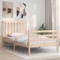 vidaXL Massivholzbett mit Kopfteil 100x200 cm vidaXL Massivholzbett mit Kopfteil 100x200 cm