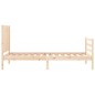 vidaXL Massivholzbett mit Kopfteil 100x200 cm vidaXL Massivholzbett mit Kopfteil 100x200 cm