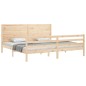 vidaXL Massivholzbett mit Kopfteil 200x200 cm vidaXL Massivholzbett mit Kopfteil 200x200 cm